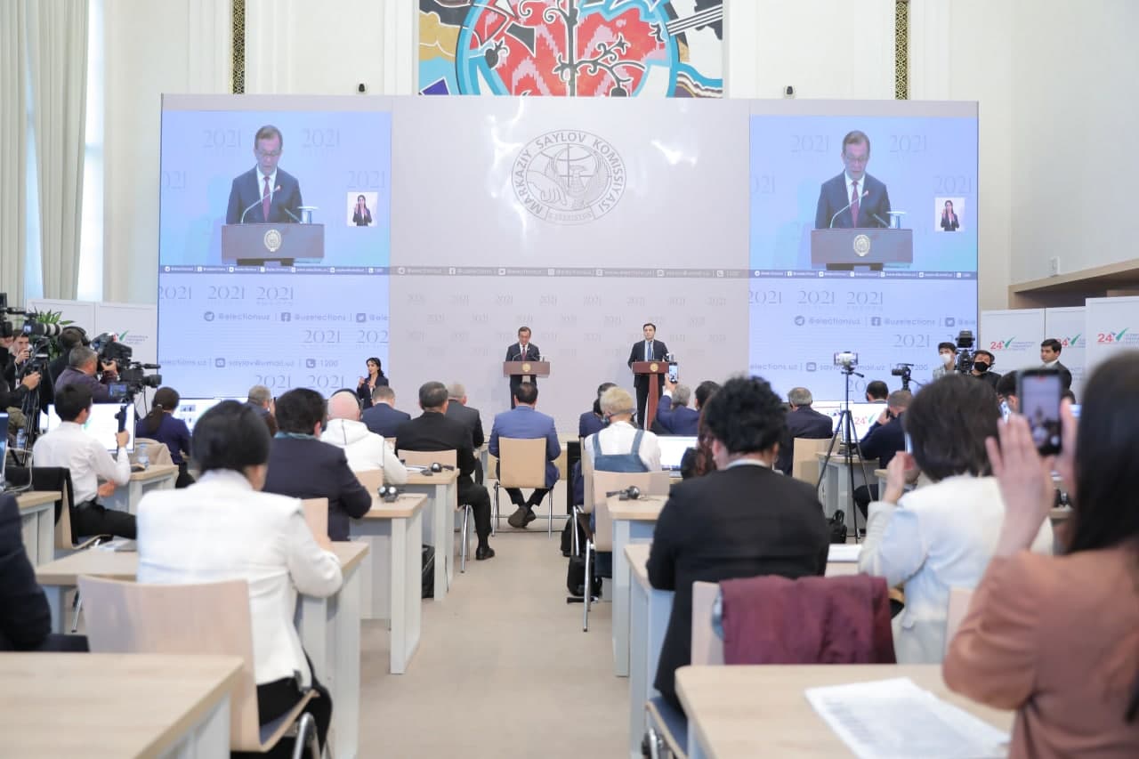 SPEECH BY THE CHAIRMAN OF THE CENTRAL ELECTION COMMISSION OF THE REPUBLIC OF UZBEKISTAN ZAYNIDDIN NIZAMKHODJAYEV AT THE PRESS CONFERENCE