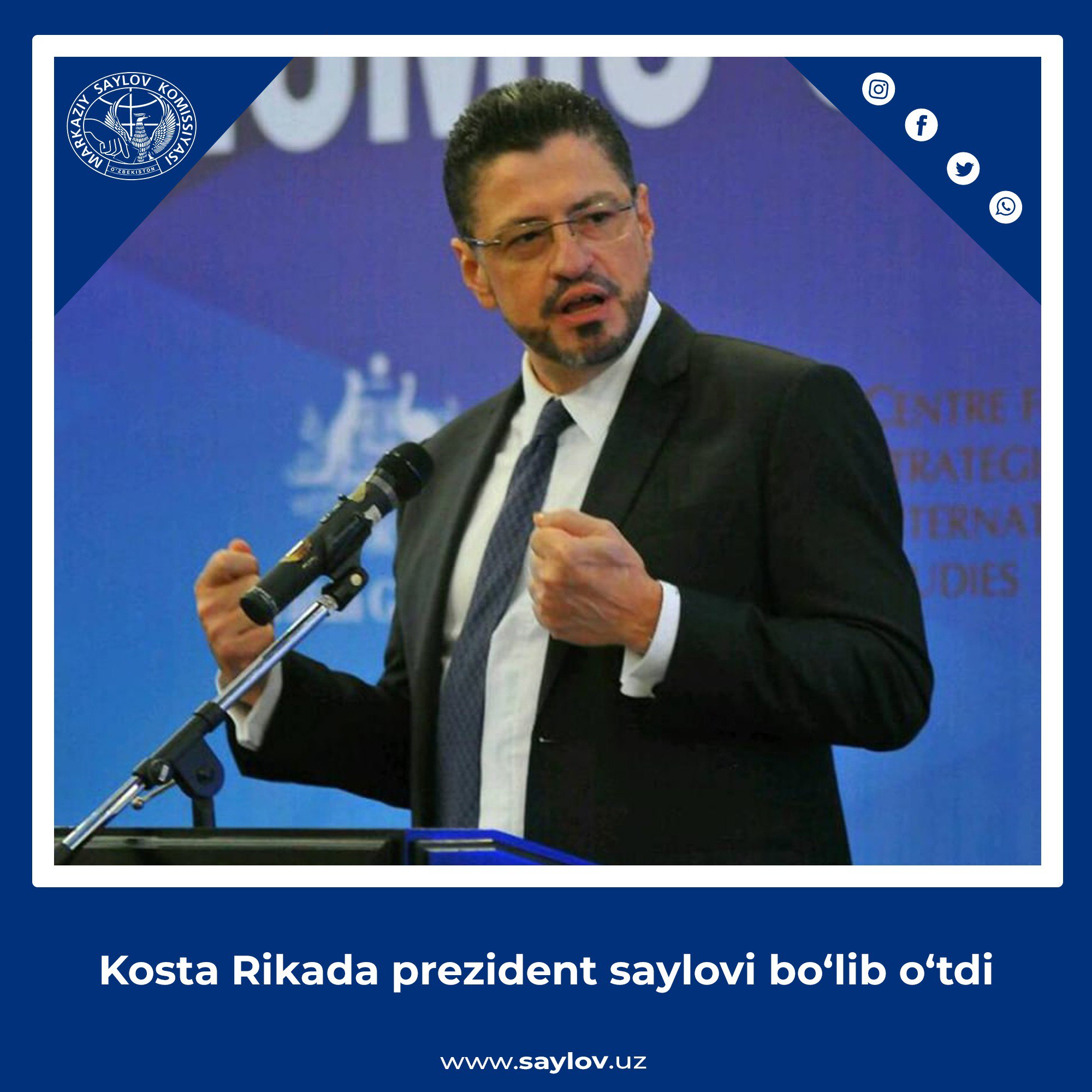 Kosta Rikada prezident saylovi bo’lib o’tdi