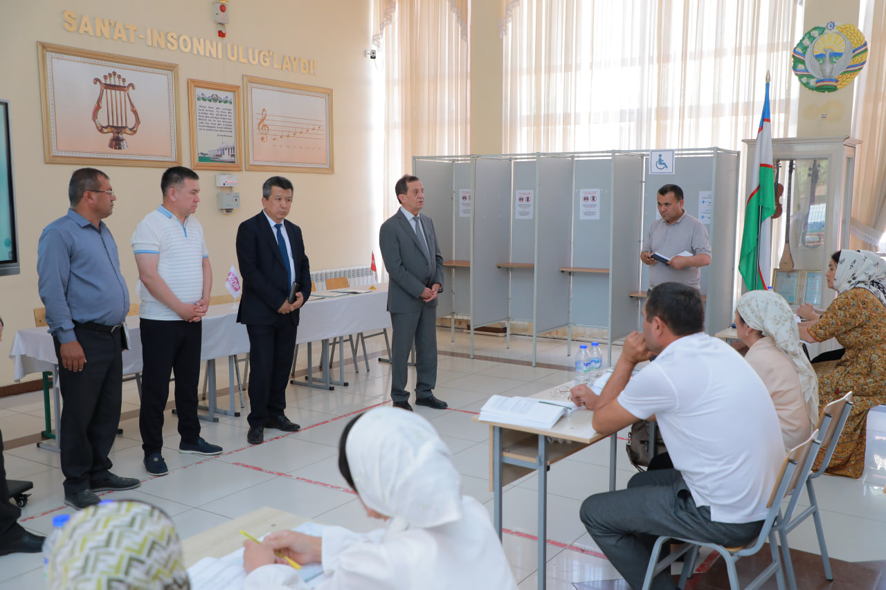 The Chairperson of the Central Election Commission was briefed on the training of Precinct Election Commissioners in the Ferghana region