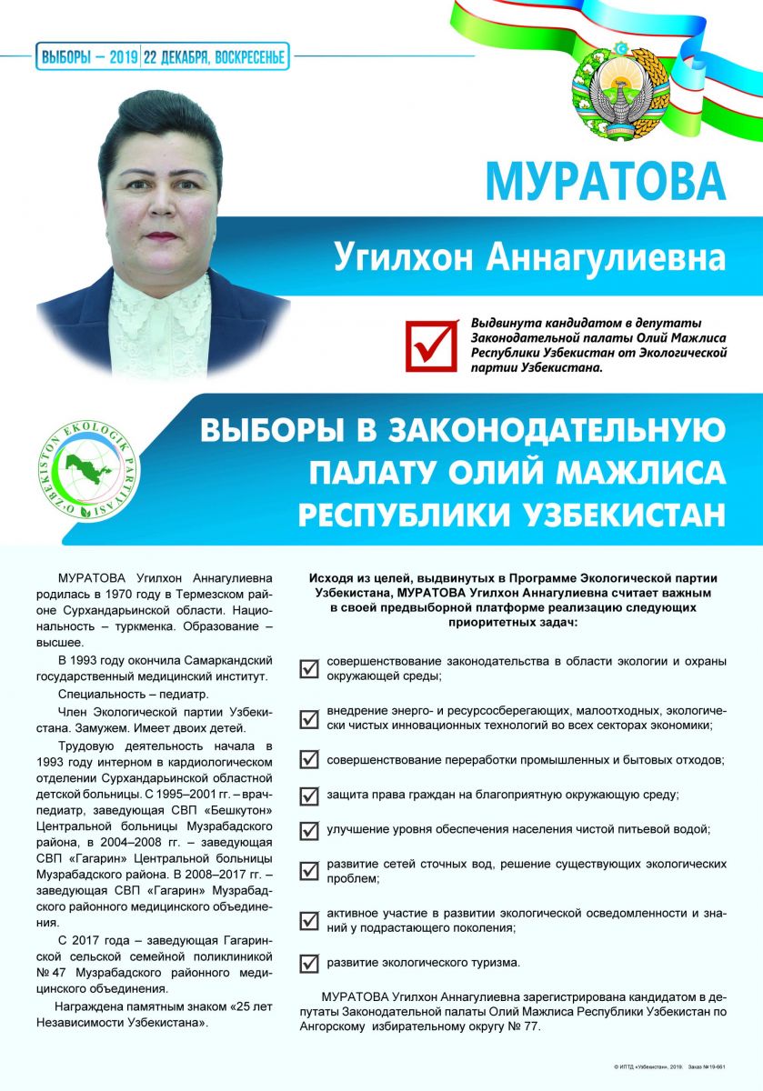 Муратова Угилхон Аннагулиевна