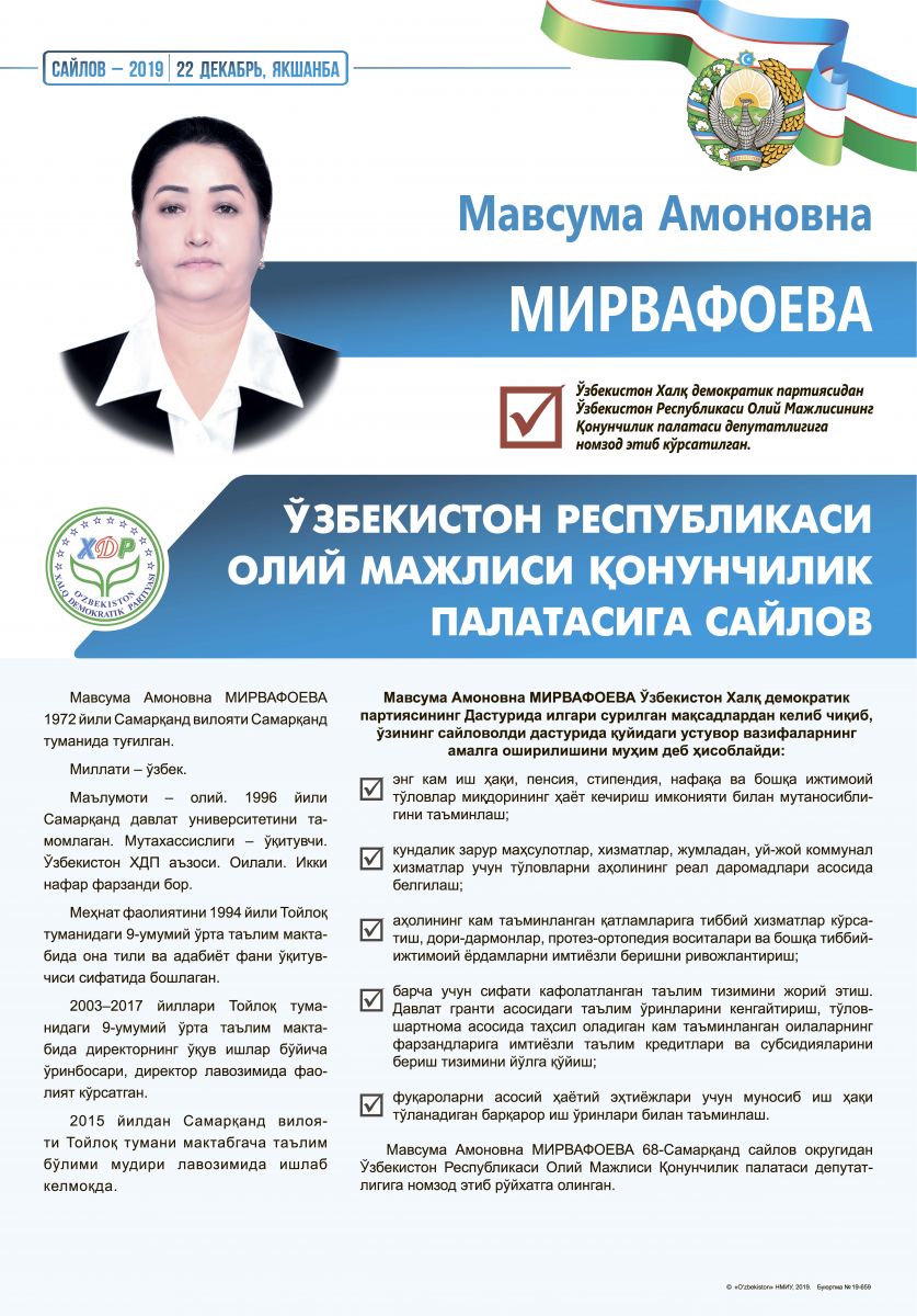 Мирвафоева Мавсума Амоновна