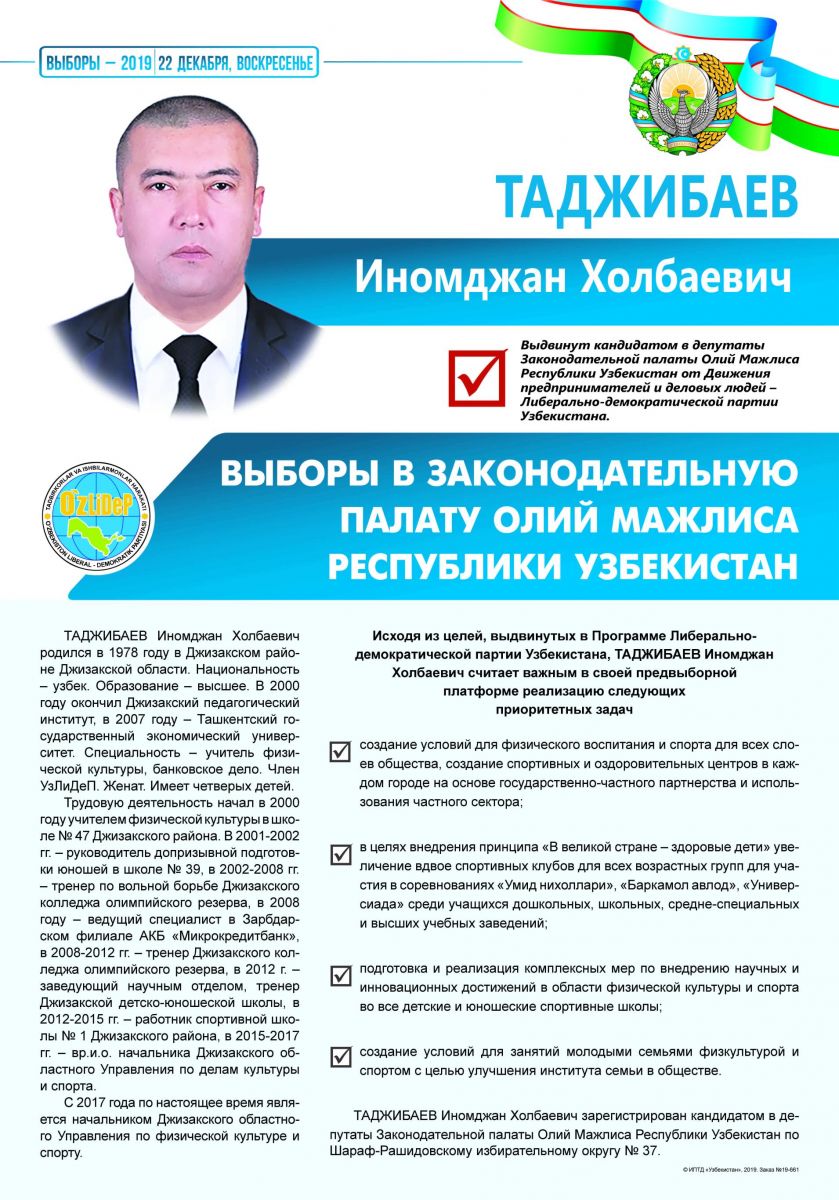 Тожибоев Иномжон Холбоевич