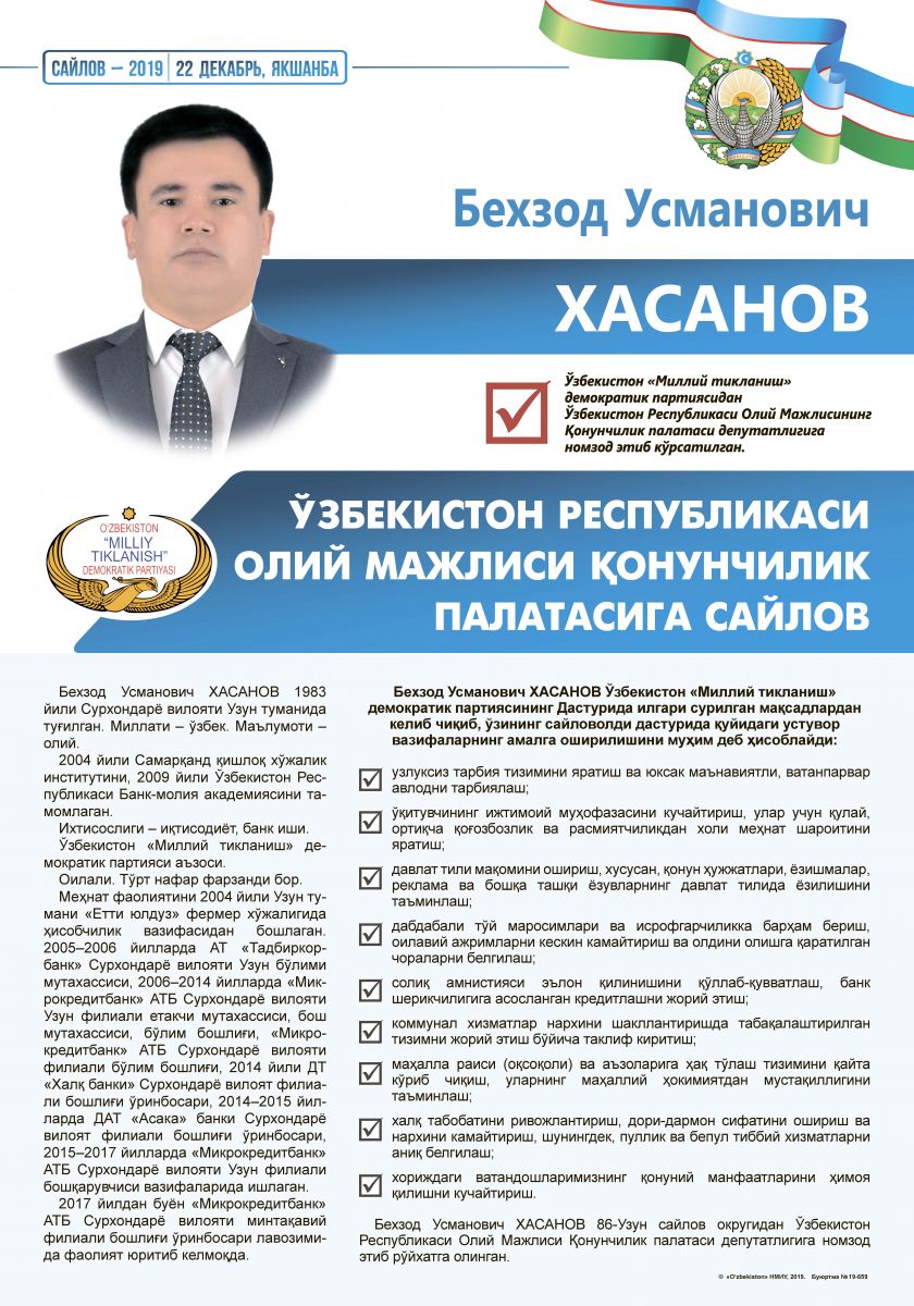 Хасанов Бехзод Усмонович
