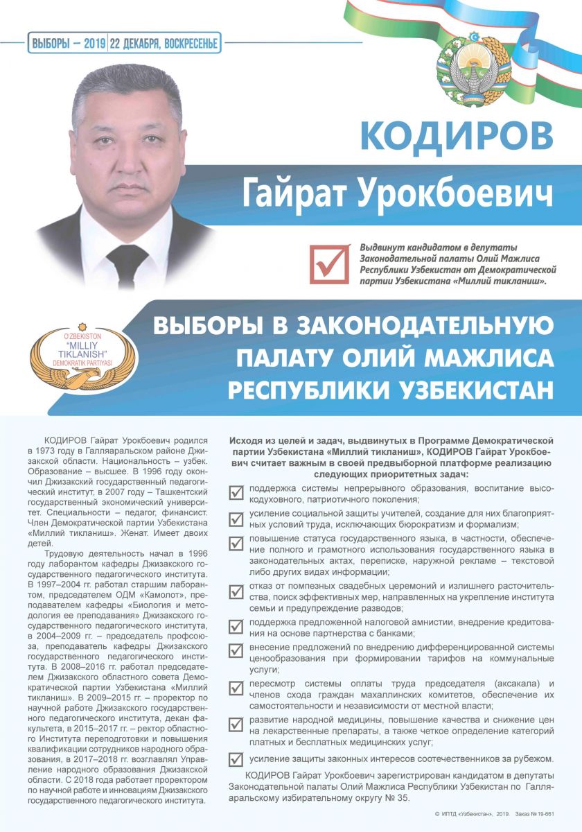 Кодиров Гайрат Урокбоевич