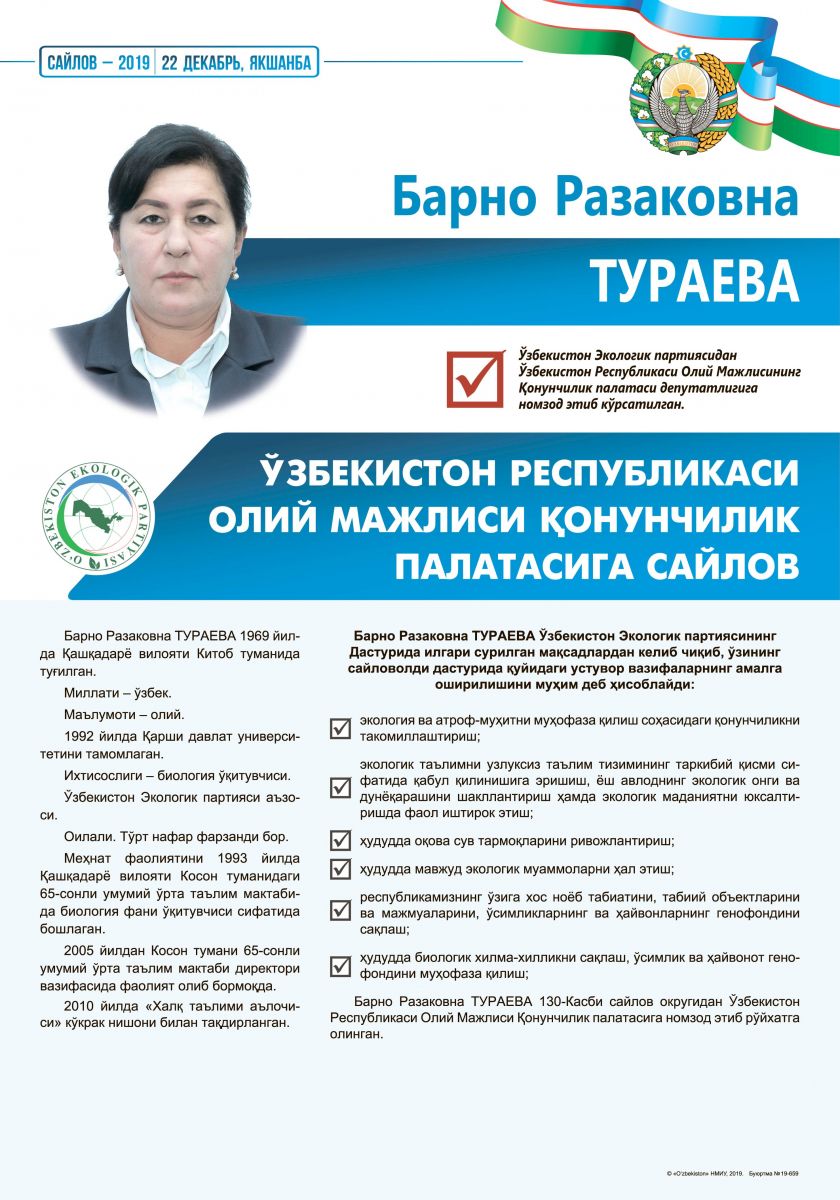 Тураева Барно Разаковна