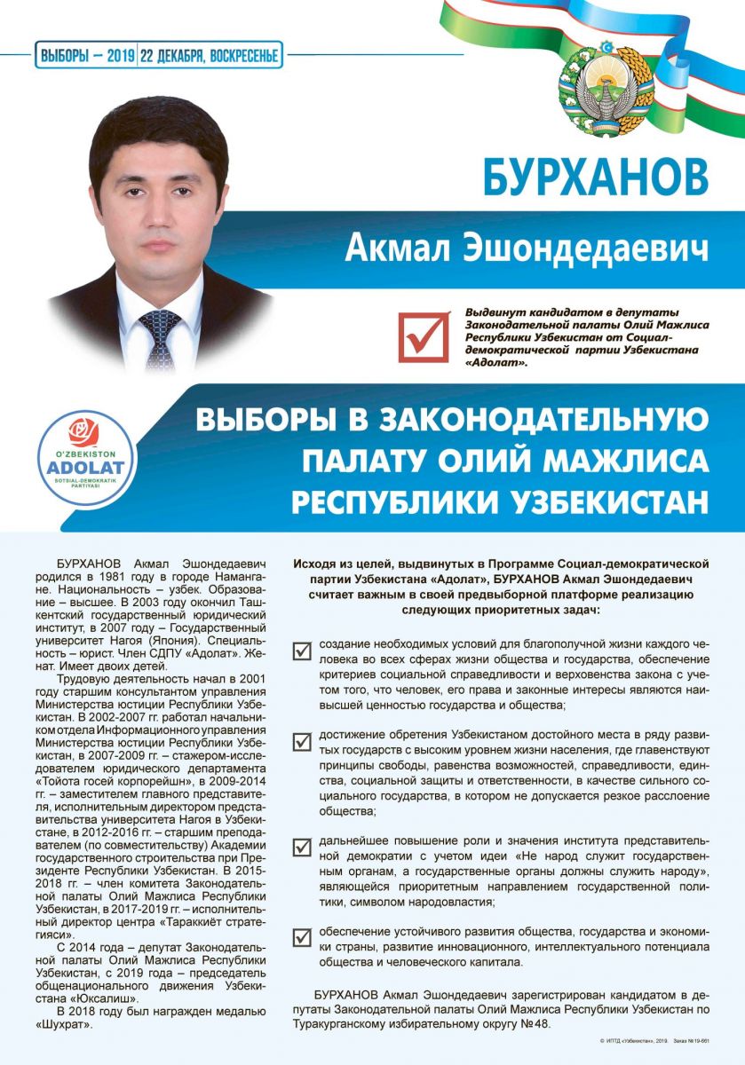 Бурханов Акмал Эшондедаевич