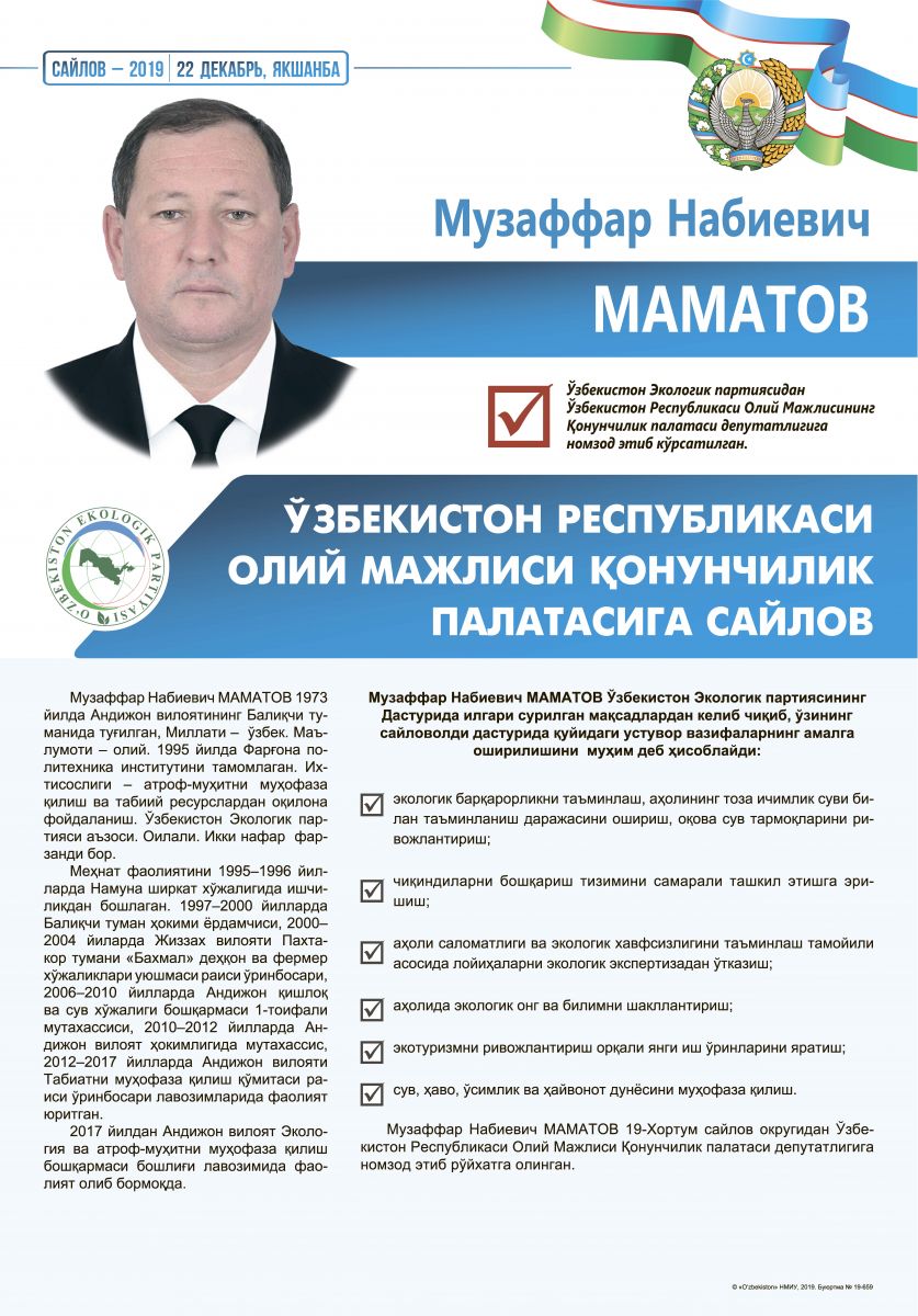 Маматов Музаффар Набиевич