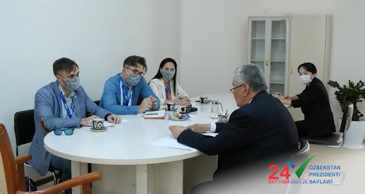 International observers learns the activities of the electoral district in Karakalpakstan